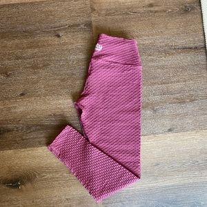 Booty By Brabants Croco Skin Leggings in Burnt Rose